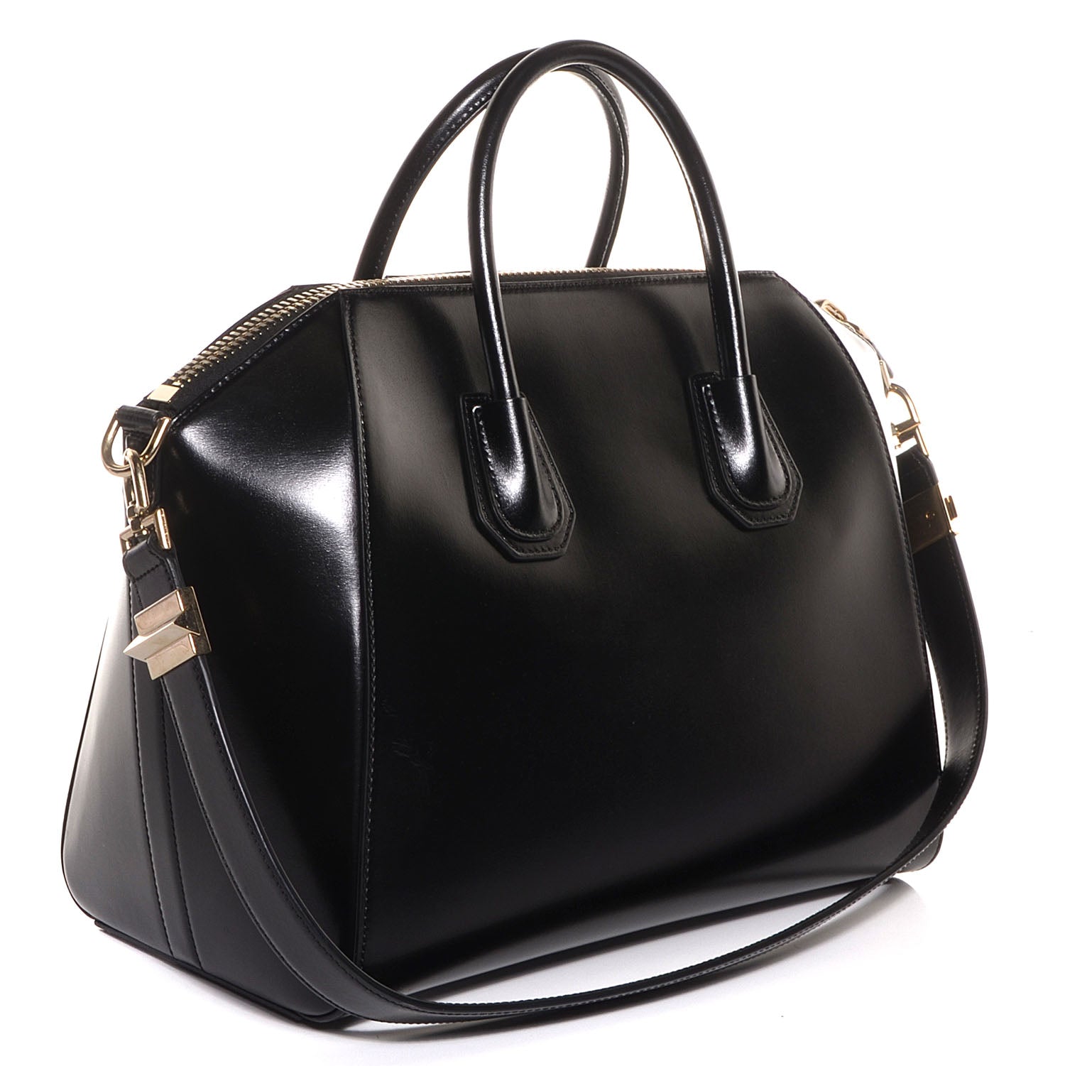 Givenchy Shiny Lord Calfskin Medium Antigona Black 3 of 13
