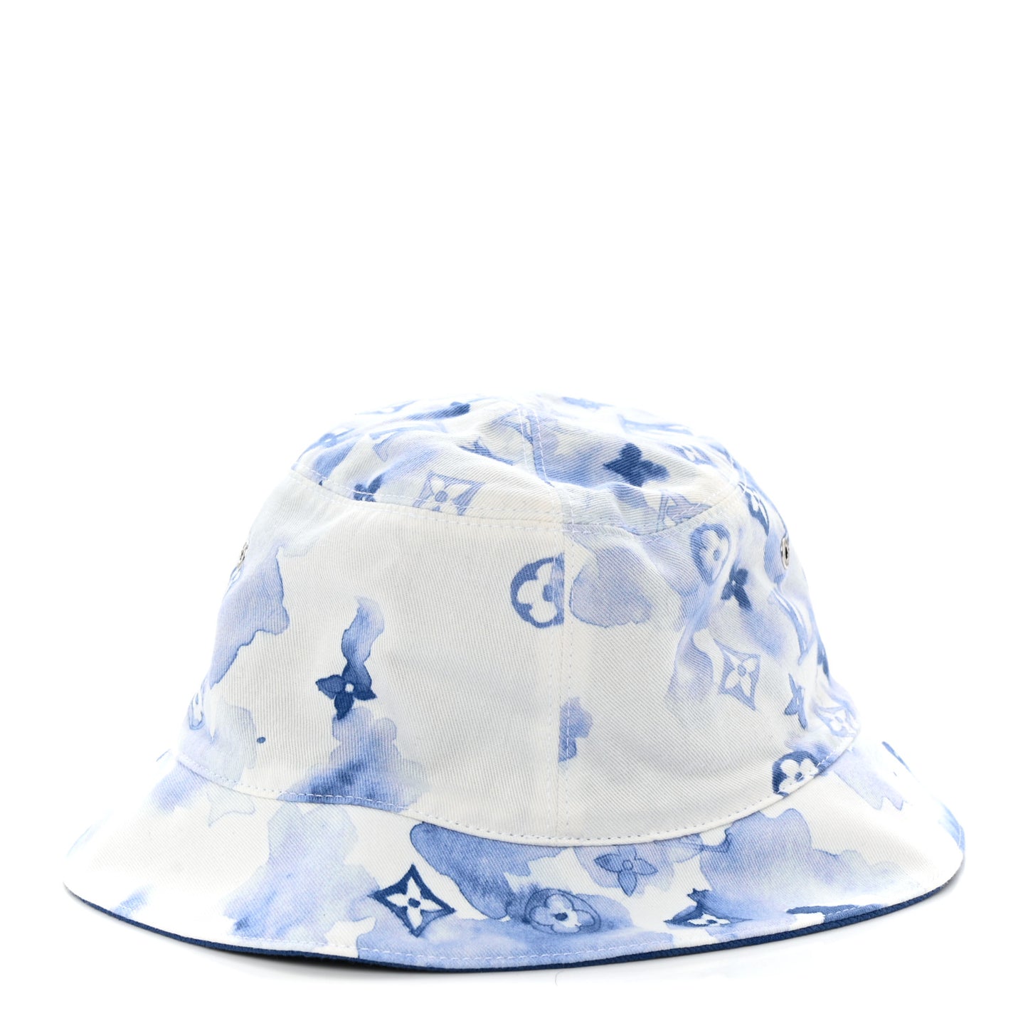 Watercolor Monogram Bucket Hat 60 Blue