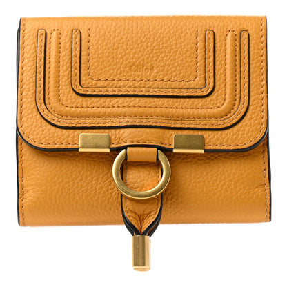 Chloe Grained Calfskin Marcie Square Wallet Tan Apricot 1 of 8