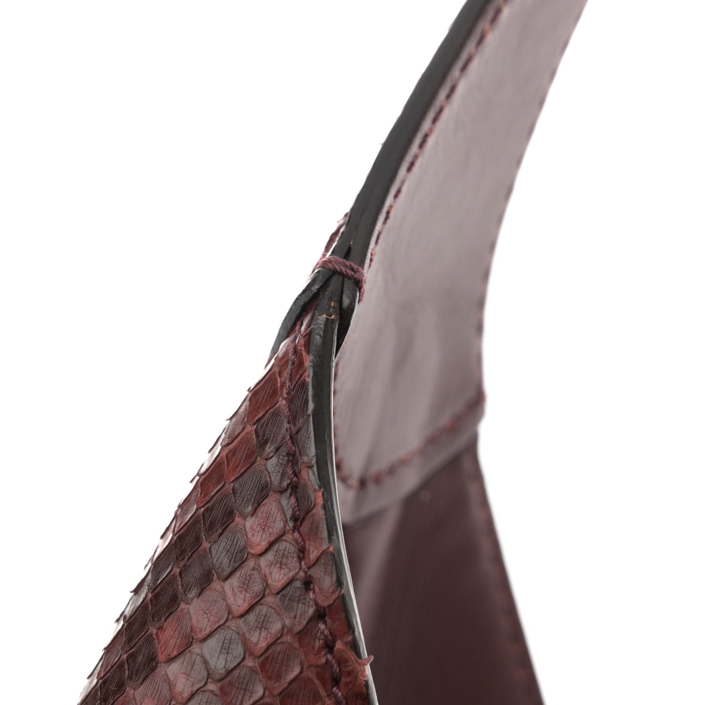 Snakeskin Large Jackie Shoulder Bag Red
