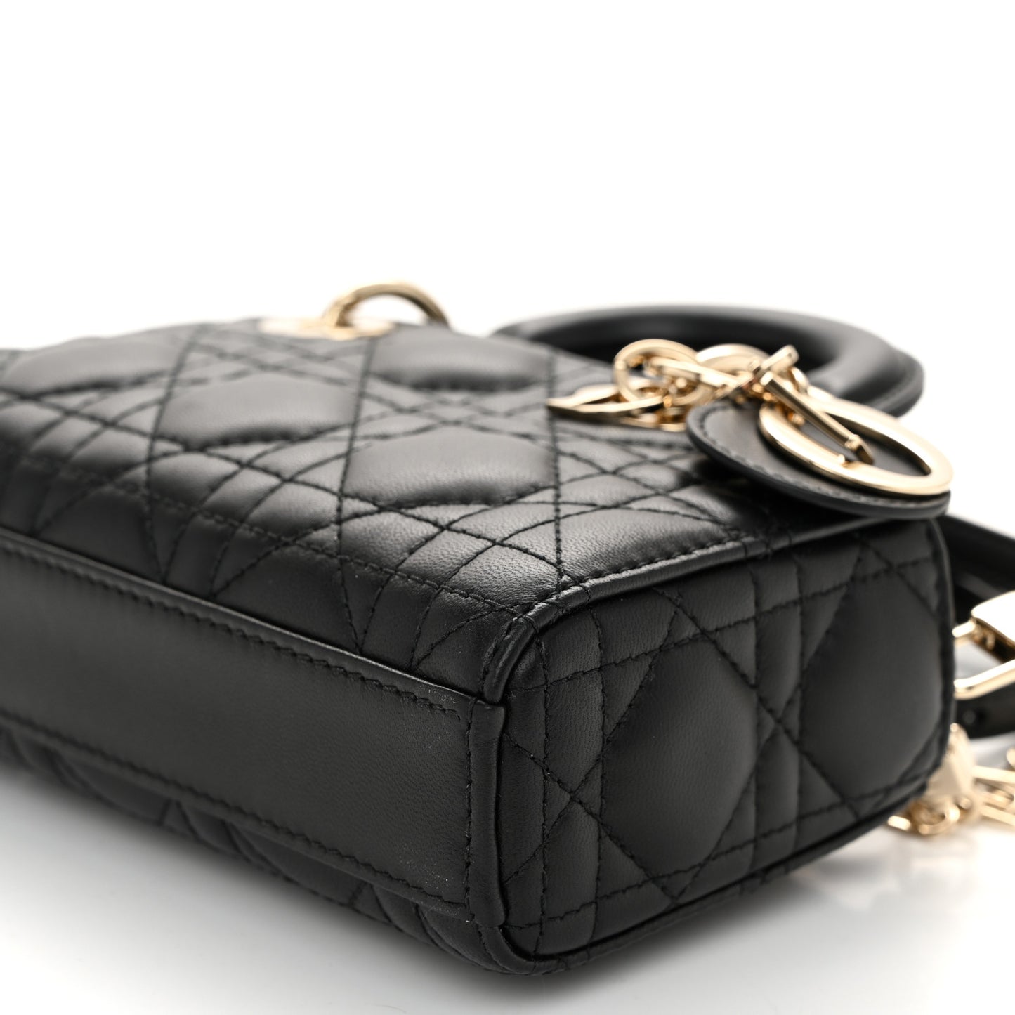Lambskin Cannage Micro Lady D-Joy Black