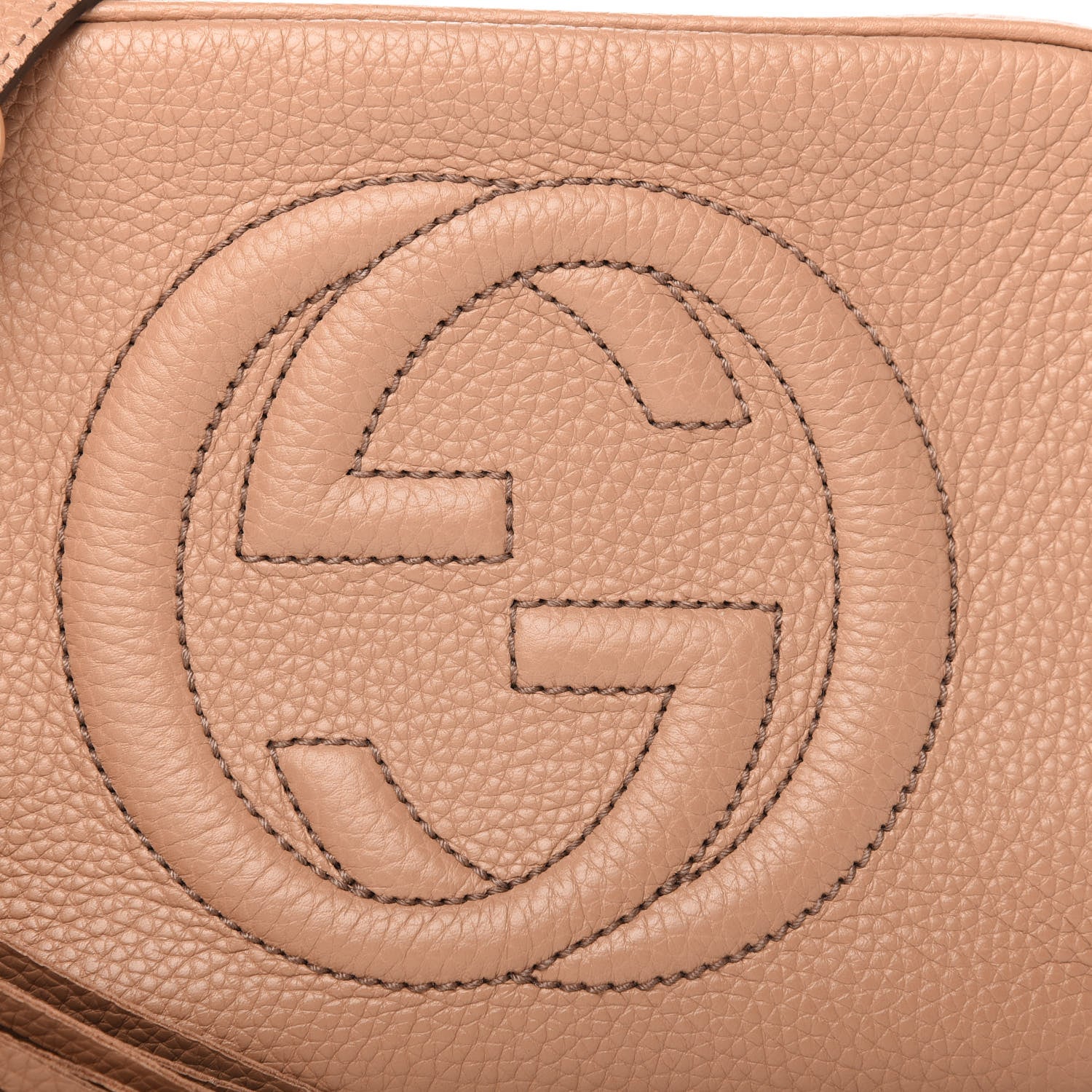 Gucci Pebbled Calfskin Small Soho Disco Bag Rose Beige 10 of 10