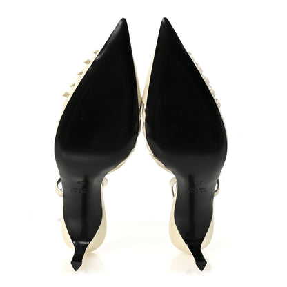 Gucci Patent Regents Slingback Pumps 38 New Ivoire 6 of 10
