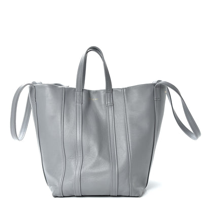 Balenciaga Calfskin Large Laundry Cabas Tote Gris Pyrite 3 of 14