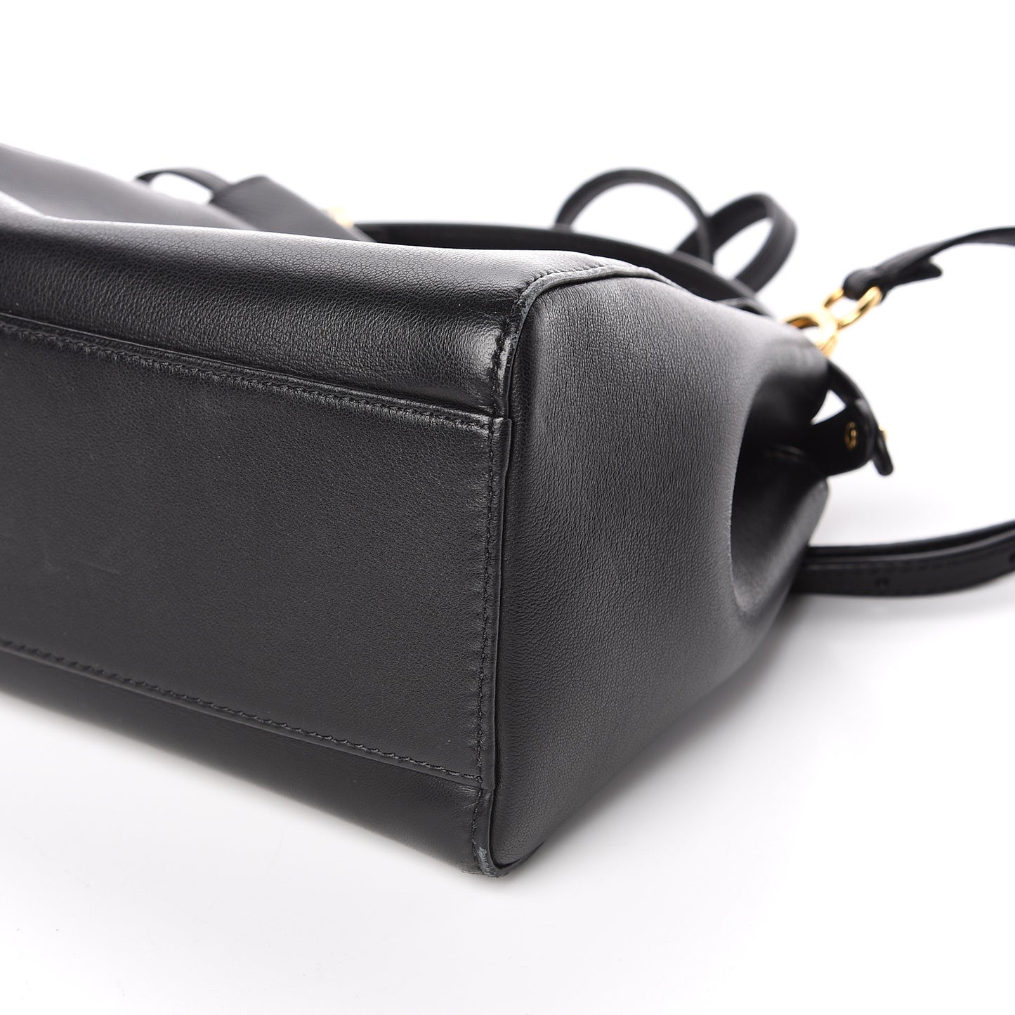 Nappa Monster Eyes Mini Peekaboo Iconic Satchel Black