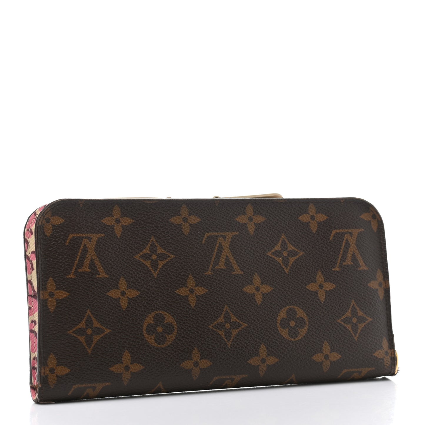 Monogram Leopard Insolite Wallet Blanc Corail