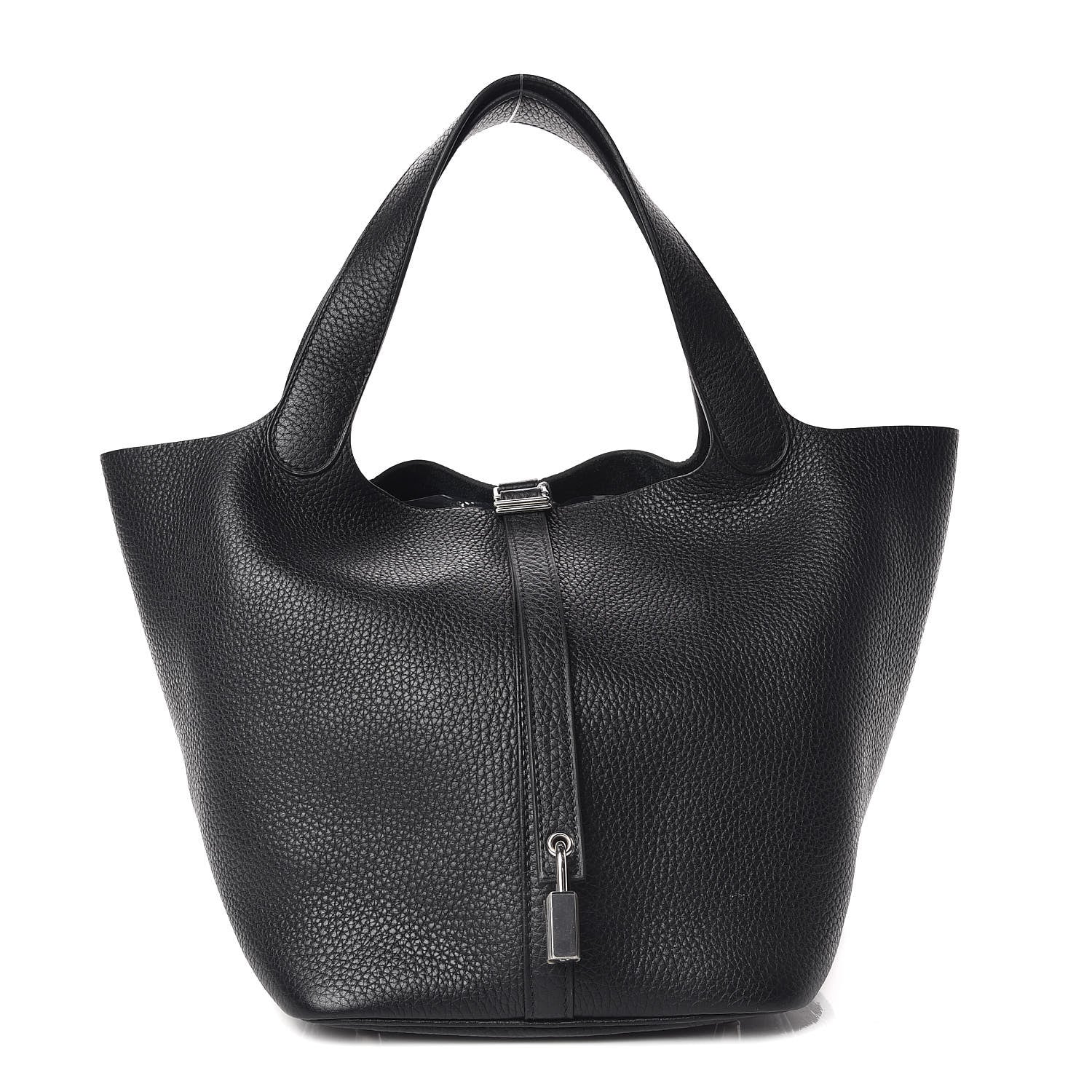 Hermes Taurillon Clemence Picotin Lock 22 MM Black 1 of 10