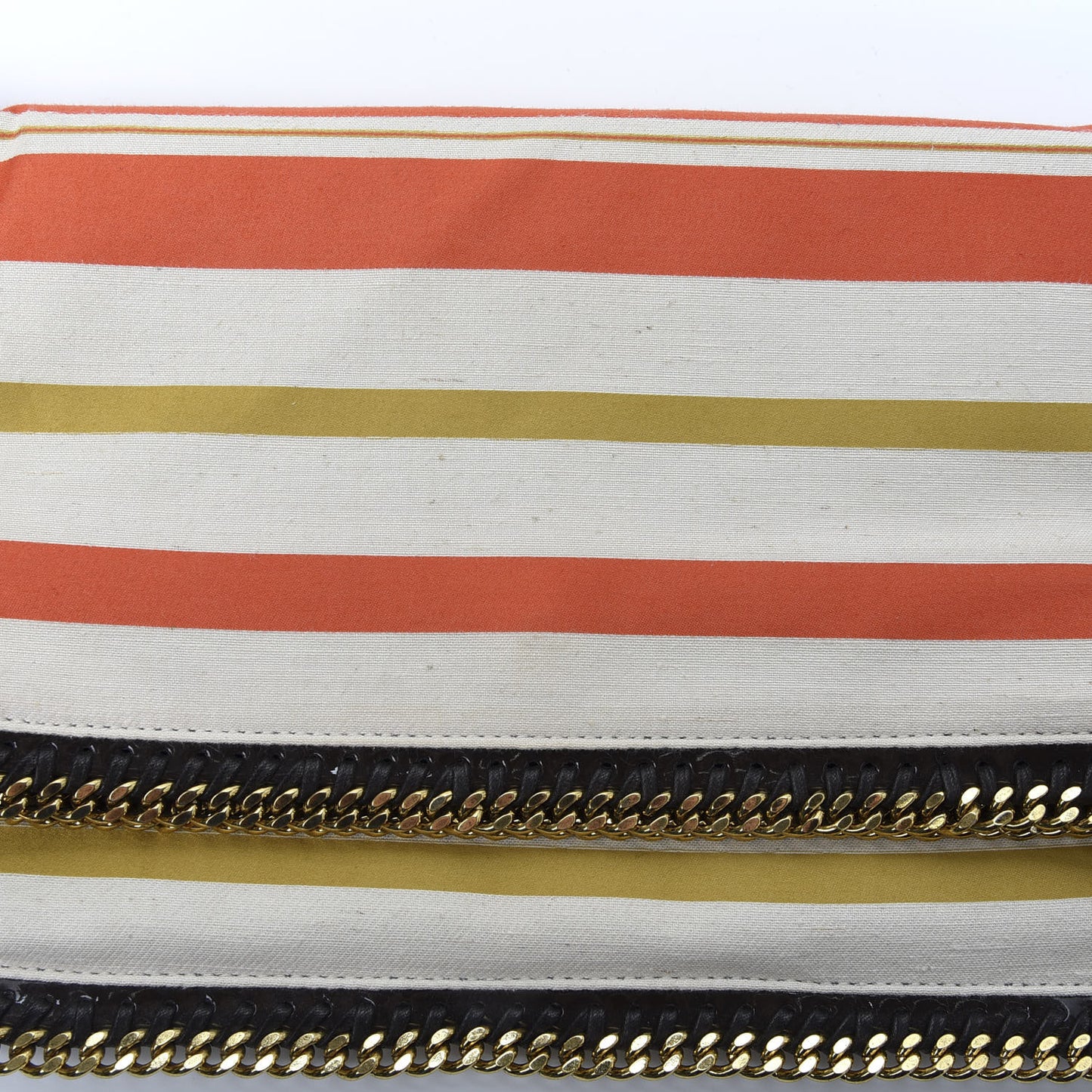 Canvas Striped Falabella Clutch Multicolor