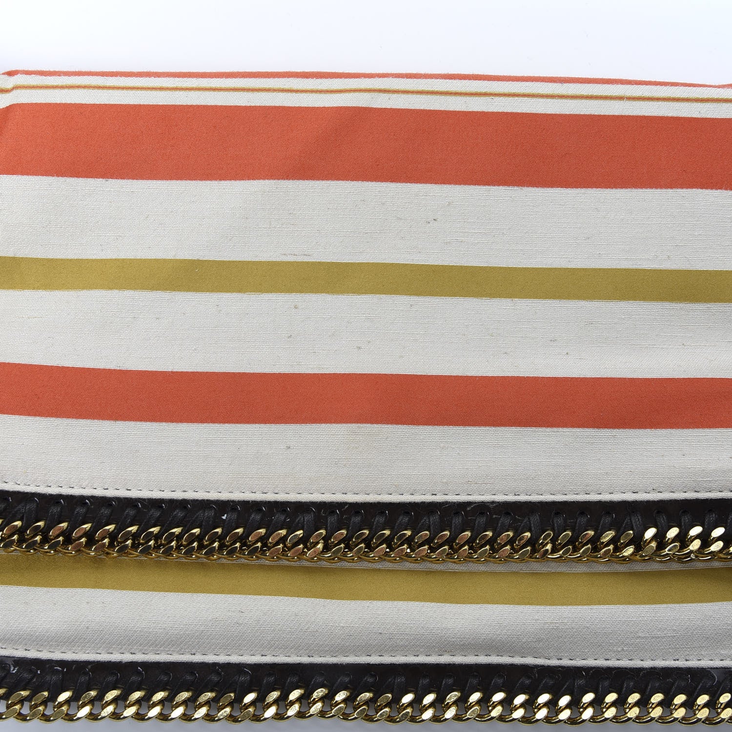 Stella McCartney Canvas Striped Falabella Clutch Multicolor 9 of 9