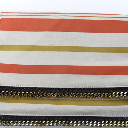 Stella McCartney Canvas Striped Falabella Clutch Multicolor 9 of 9
