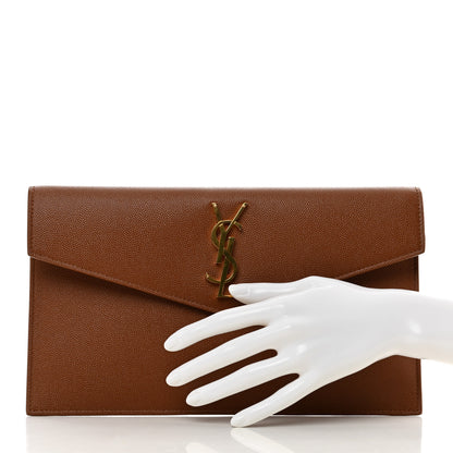 Saint Laurent Grain De Poudre Uptown Pouch Brick 2 of 7