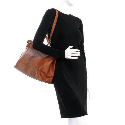 Fendi Goatskin Zucca Large Peekaboo Iconic Satchel Cuoio Tobacco Moro 2 of 24