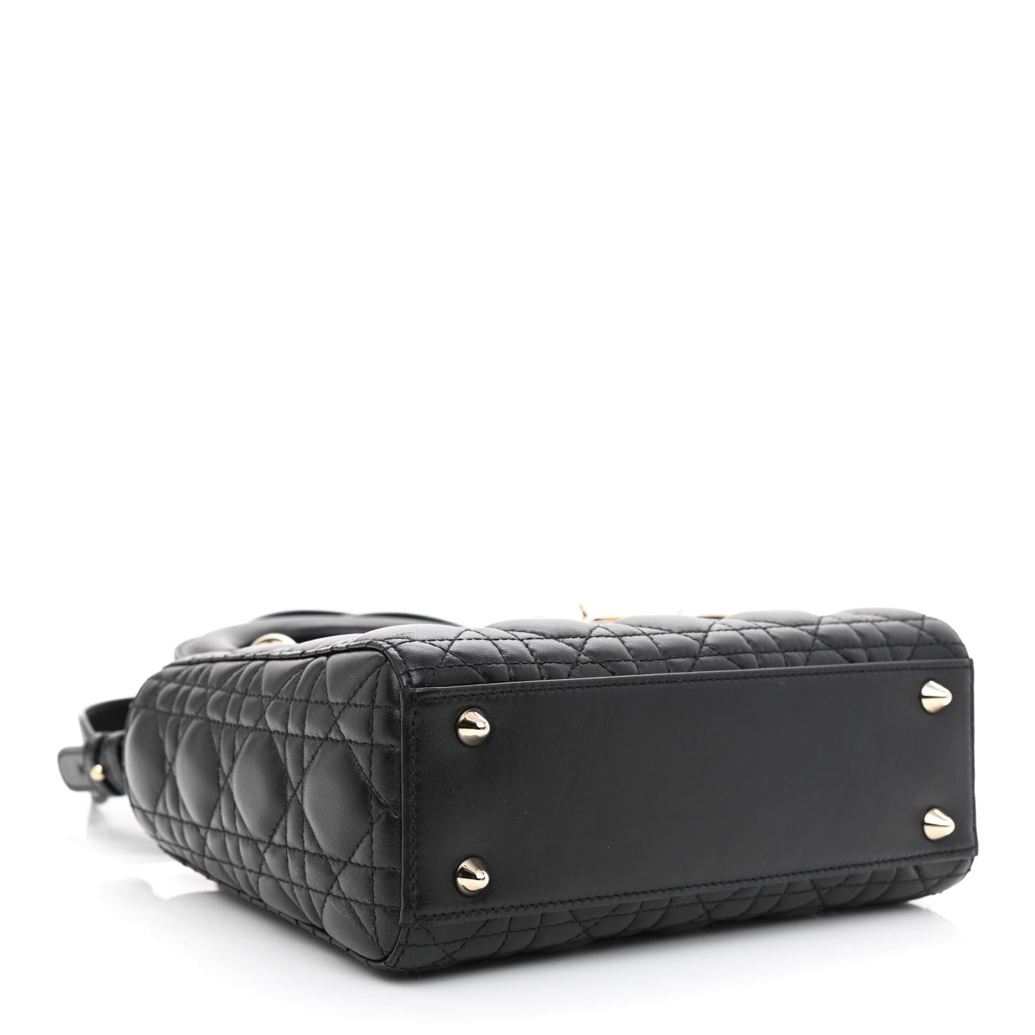 Christian Dior Lambskin Cannage Small My ABCDior Lady Dior Black 4 of 11