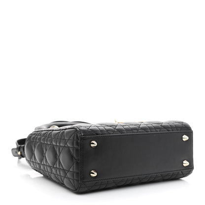 Christian Dior Lambskin Cannage Small My ABCDior Lady Dior Black 4 of 11