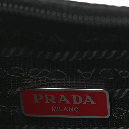 Prada Tessuto Nylon Saffiano Lunar New Year Mini Re-Edition 2000 Bag Black Fuoco 6 of 9