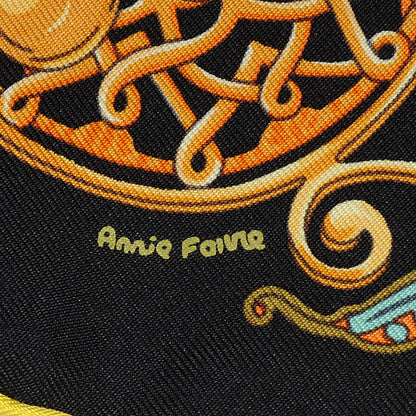 Hermes Silk La Charmante Aux Animaux Pocket Square Scarf 4 of 5