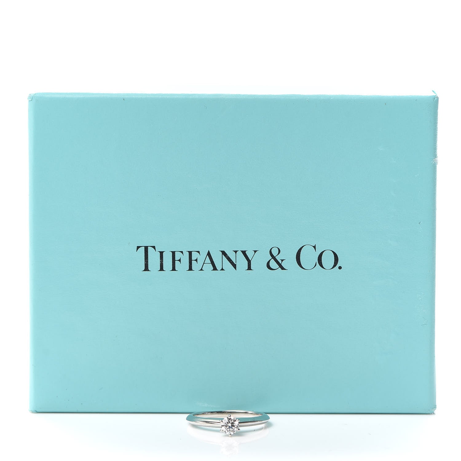 Tiffany Platinum Diamond .25ct Solitaire Engagement Ring 50 5.25 6 of 6