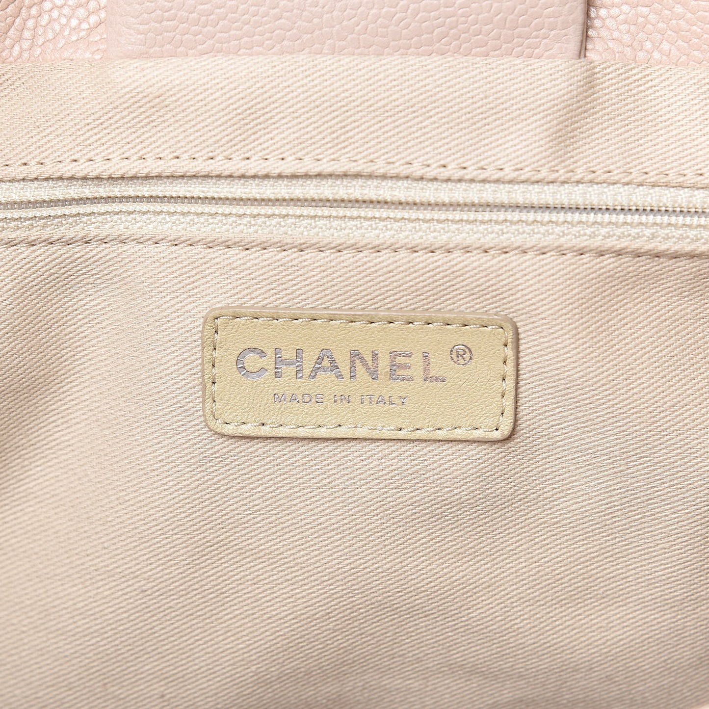 Caviar CC Tote Beige