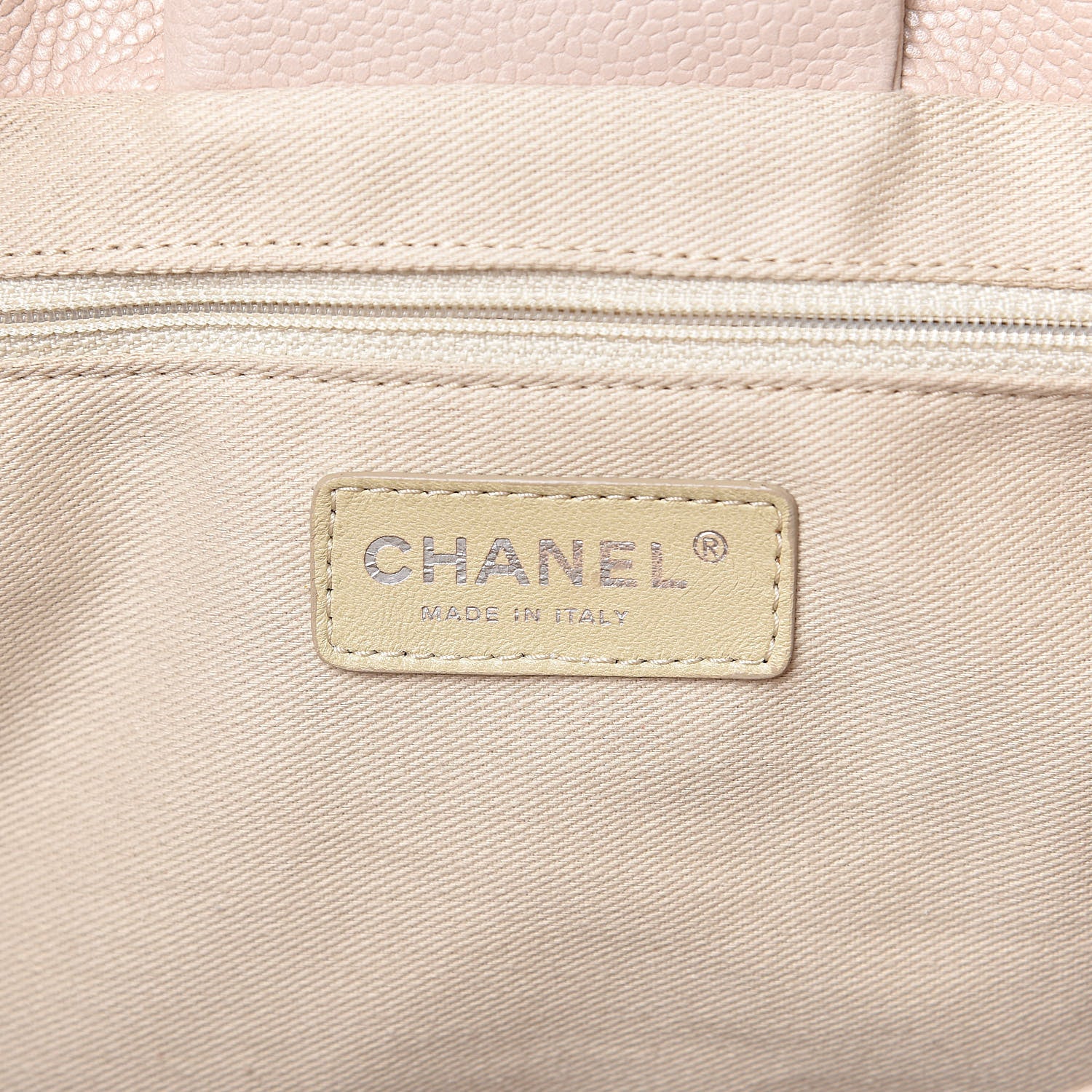 Chanel Caviar CC Tote Beige 7 of 14
