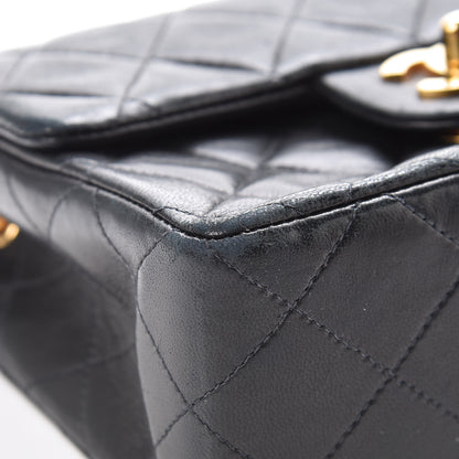 Chanel Lambskin Quilted Mini Square Flap Black 10 of 11