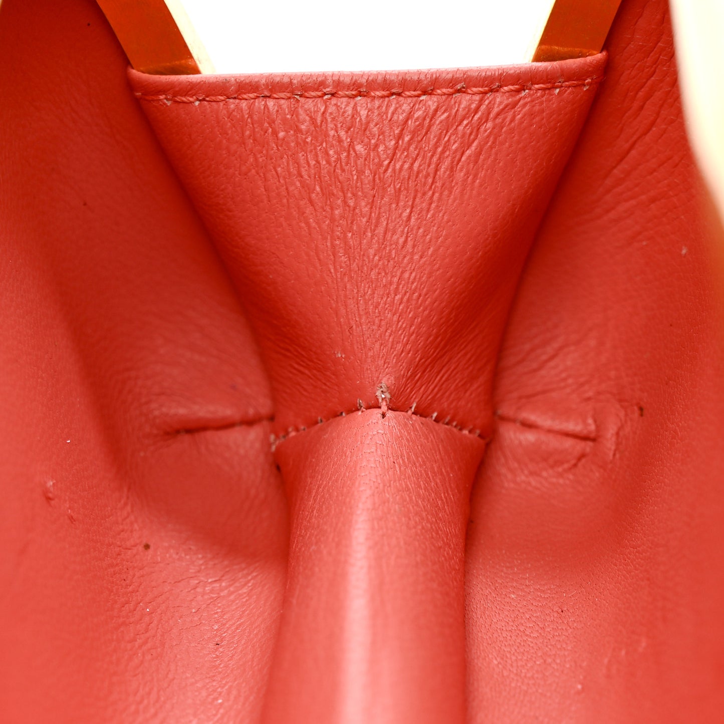 Snakeskin Knuckle Box Clutch Orange