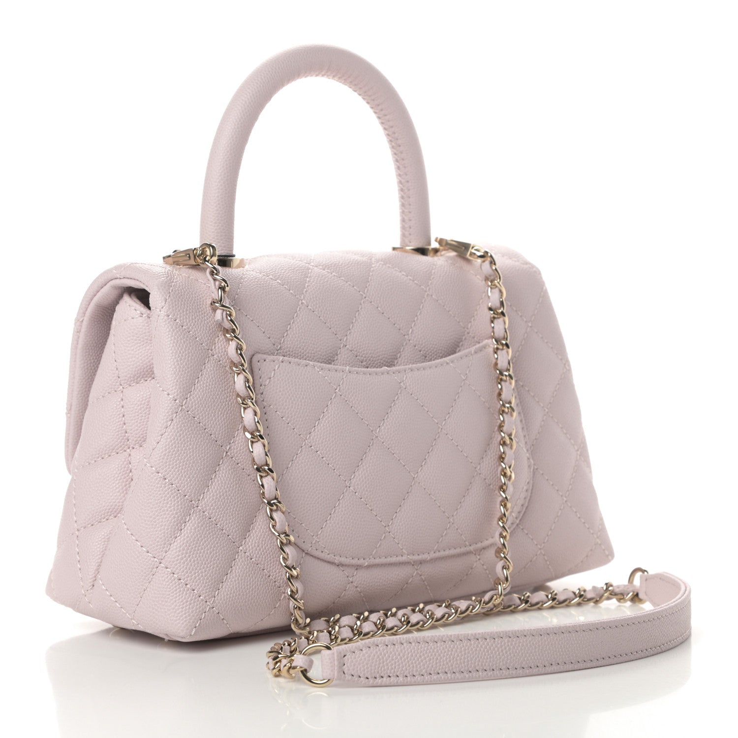 Chanel Caviar Quilted Mini Coco Handle Flap Lilas Lilac 3 of 11