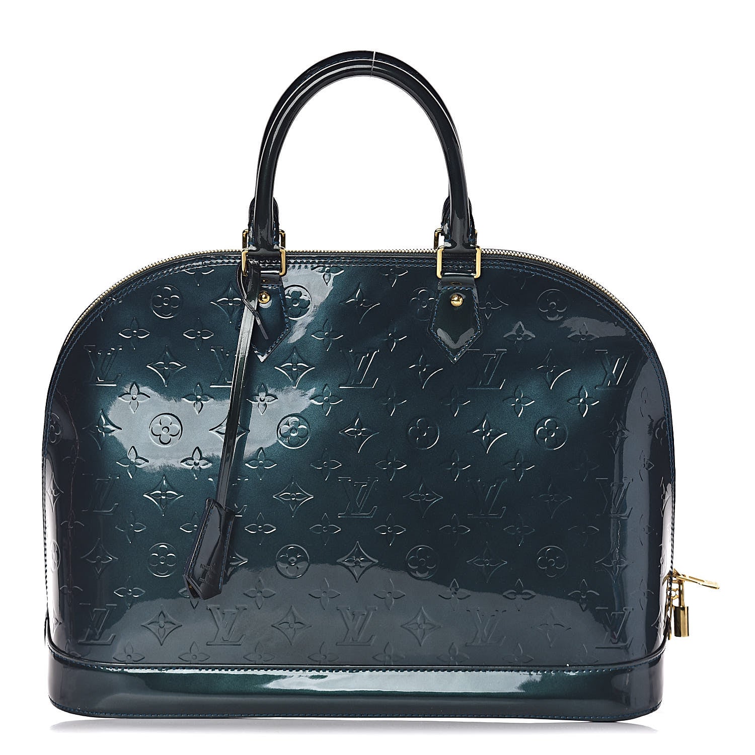 Louis Vuitton Vernis Alma GM Blue Nuit 1 of 9