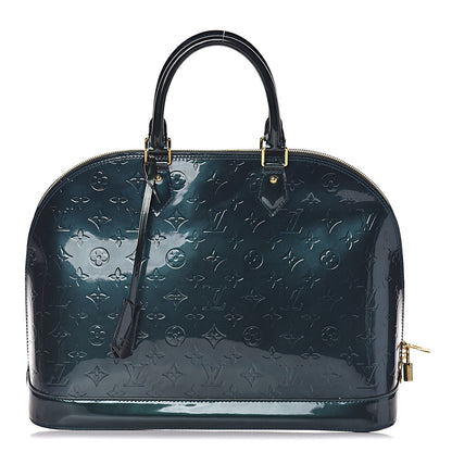 Louis Vuitton Vernis Alma GM Blue Nuit 1 of 9