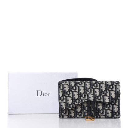 Christian Dior Oblique Saddle Belt Bag Blue 12 of 12