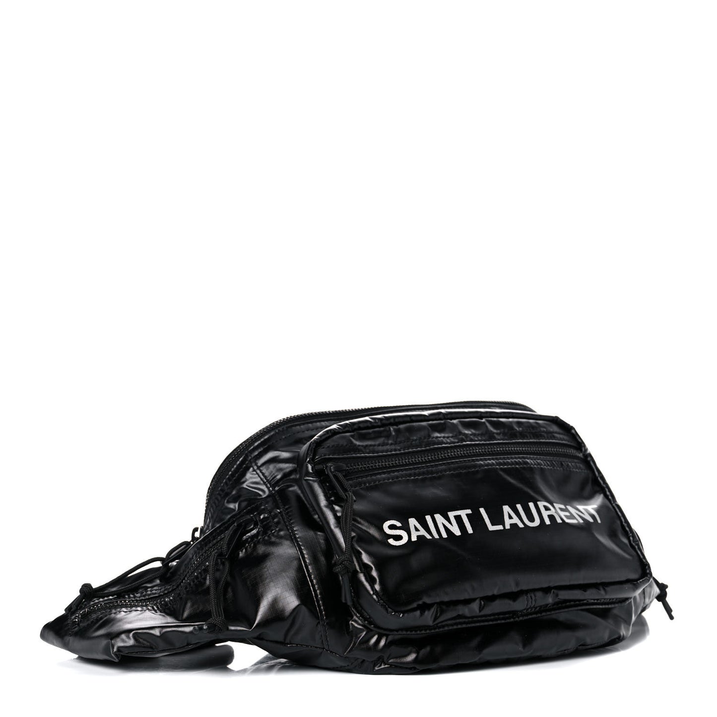 Nylon Logo Ripstop Body Belt Bag Black