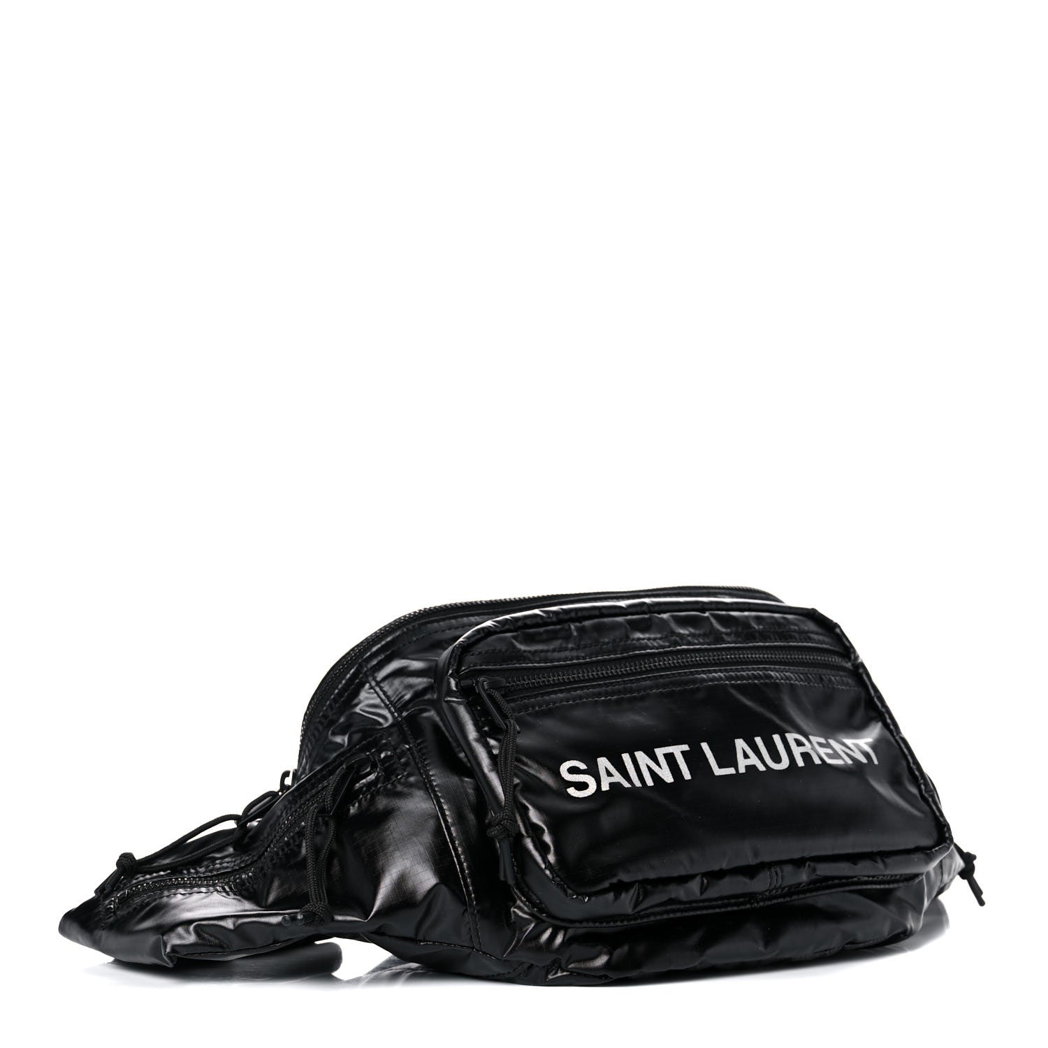 Saint Laurent Nylon Logo Ripstop Body Belt Bag Black 4 of 9