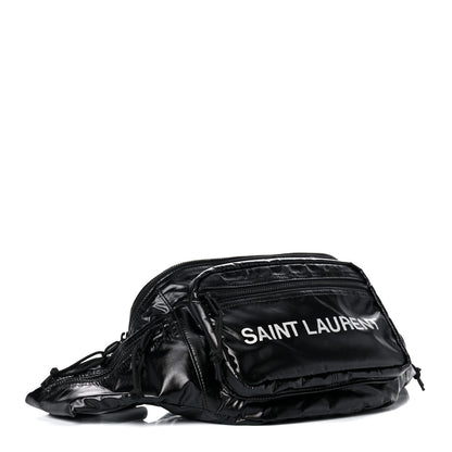 Saint Laurent Nylon Logo Ripstop Body Belt Bag Black 4 of 9