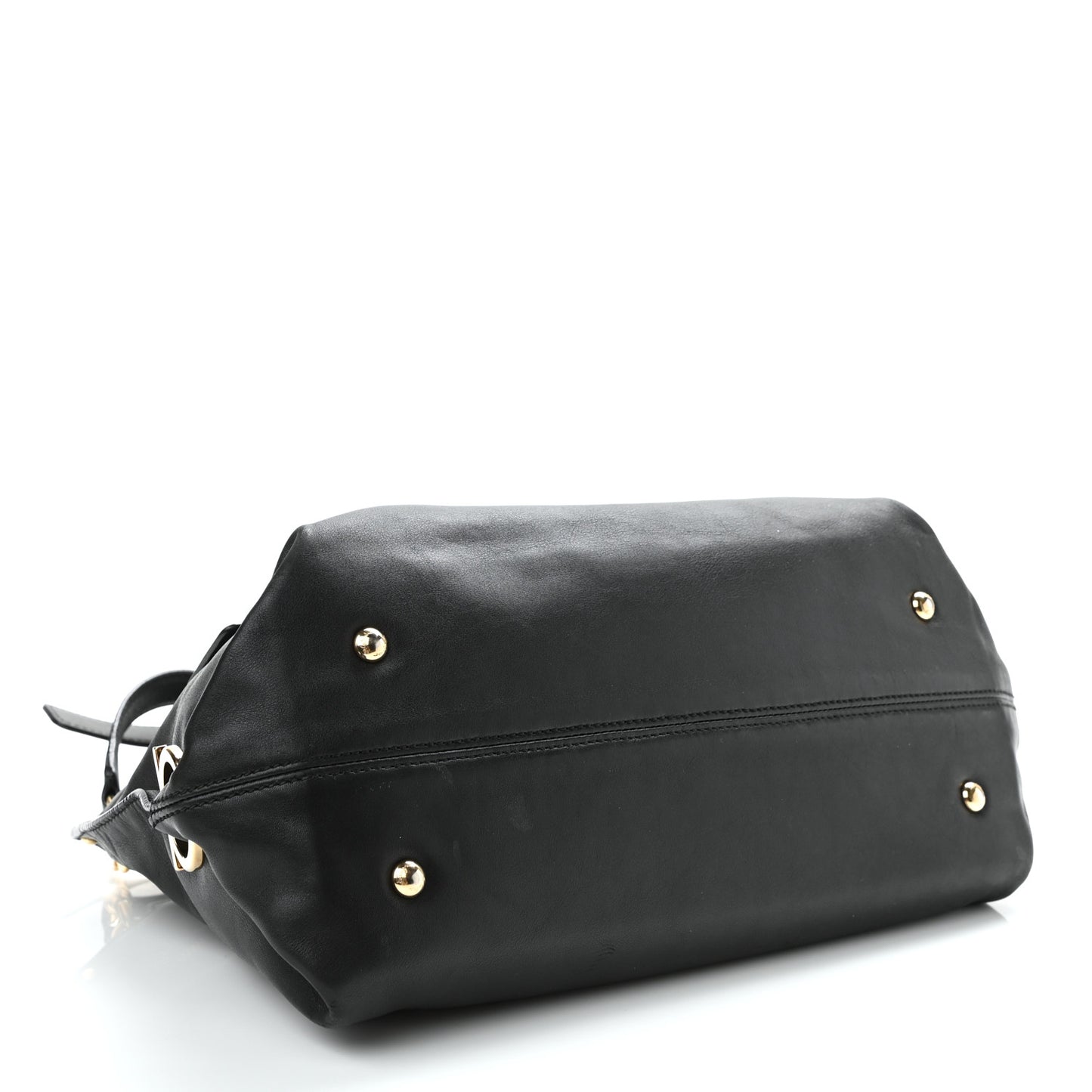 Calfskin Medium Sofia Satchel Black