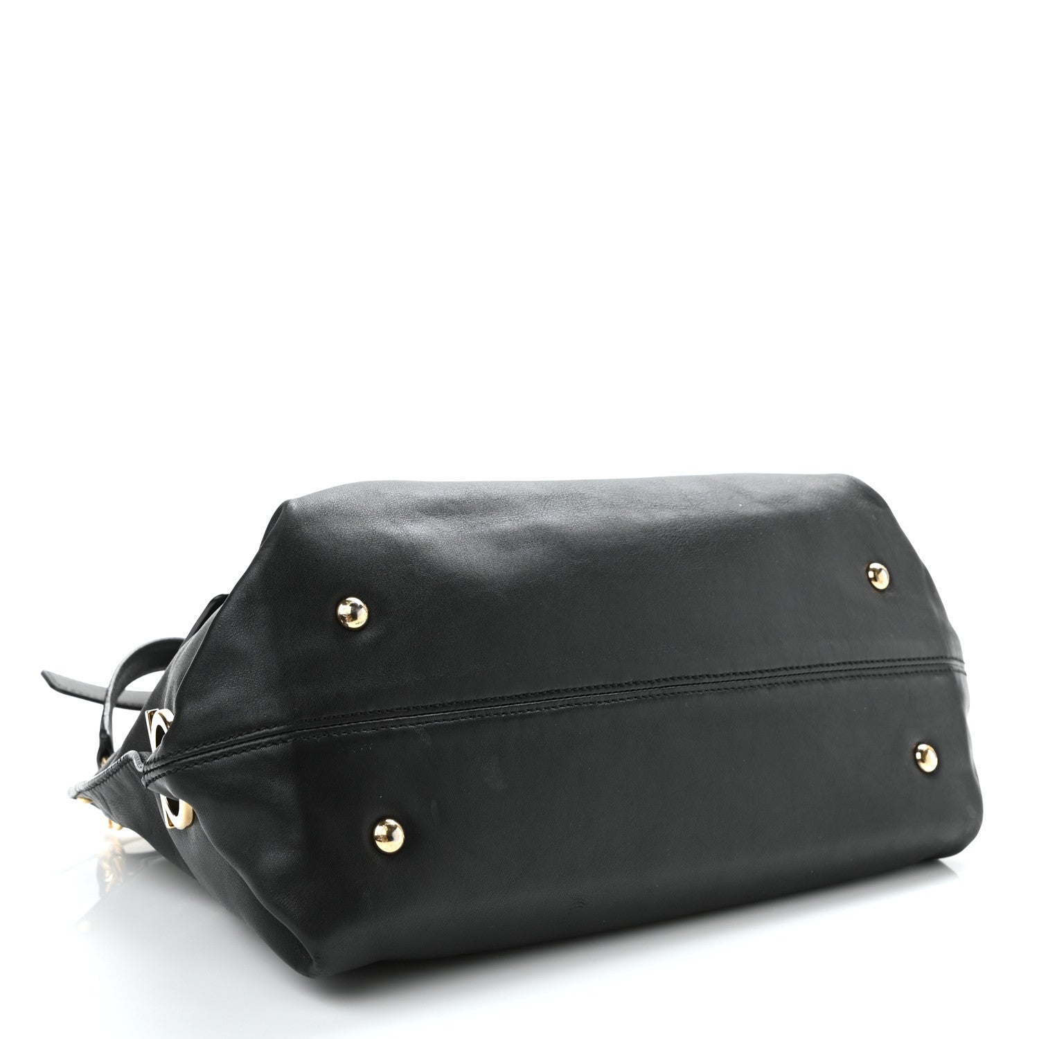 Salvatore Ferragamo Calfskin Medium Sofia Satchel Black 3 of 8