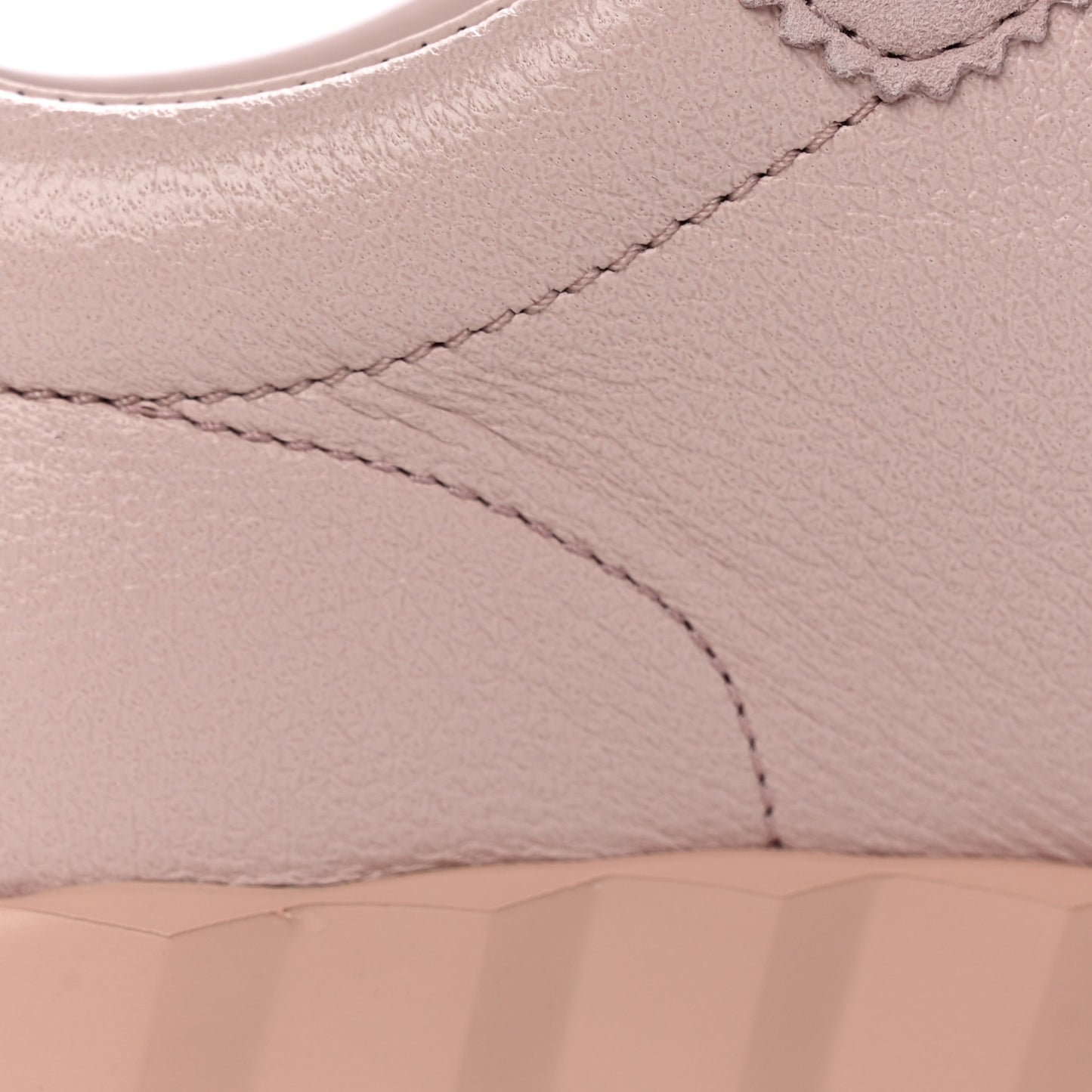 Suede Goatskin Bouncing Sneakers 36 Rose Porcelaine
