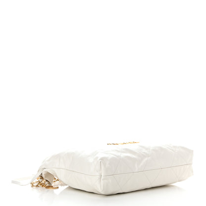 Chanel Shiny Calfskin Quilted Chanel 22 White 5 of 12