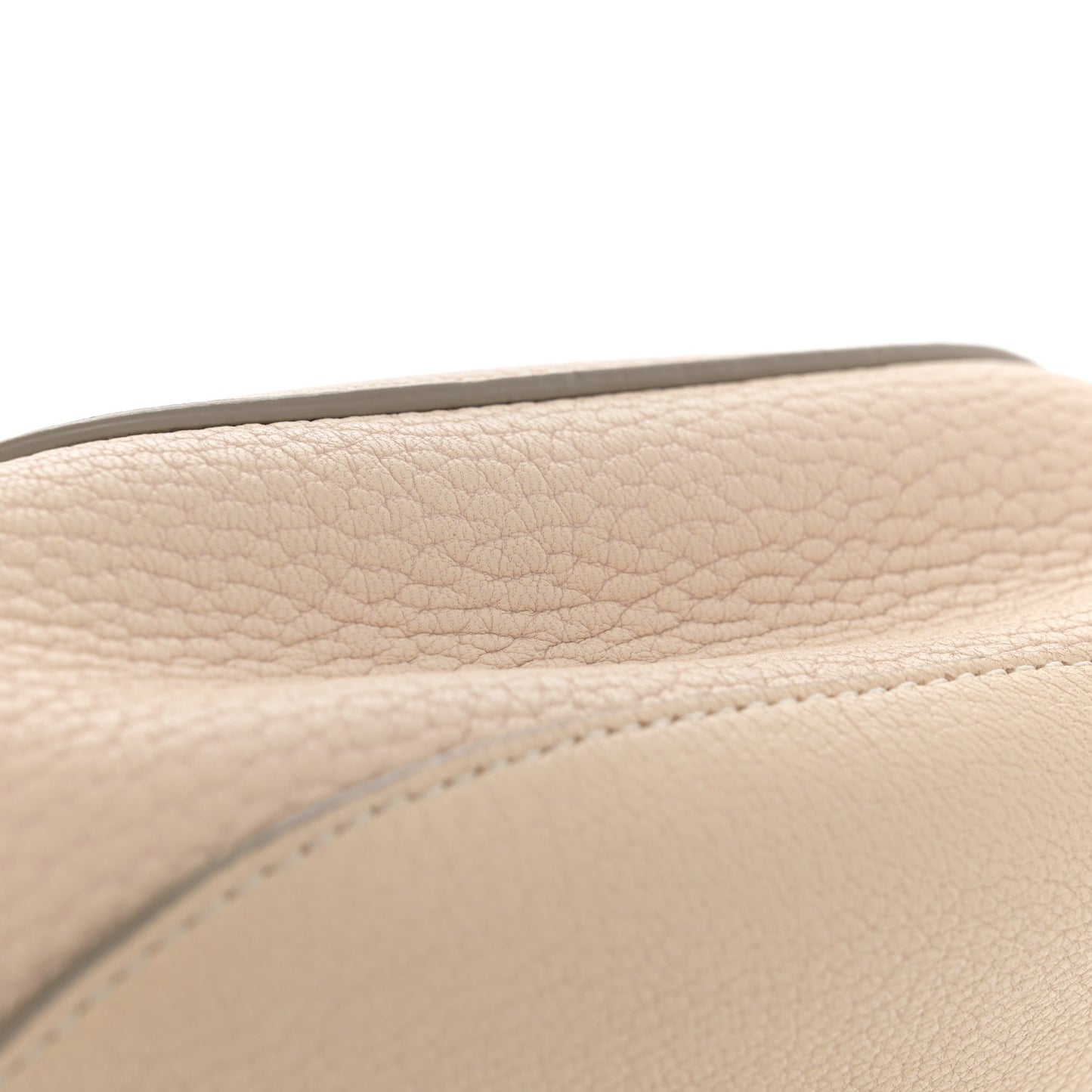 Grained Lambskin Mini Drew Shoulder Bag Abstract White