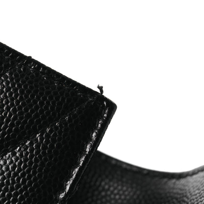 Saint Laurent Grain De Poudre Matelasse Chevron Monogram Flap Wallet Black 13 of 16