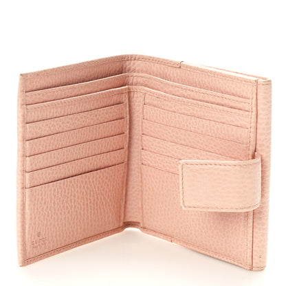 Gucci Dollar Calfskin Double G French Flap Wallet Perfect Pink 6 of 8