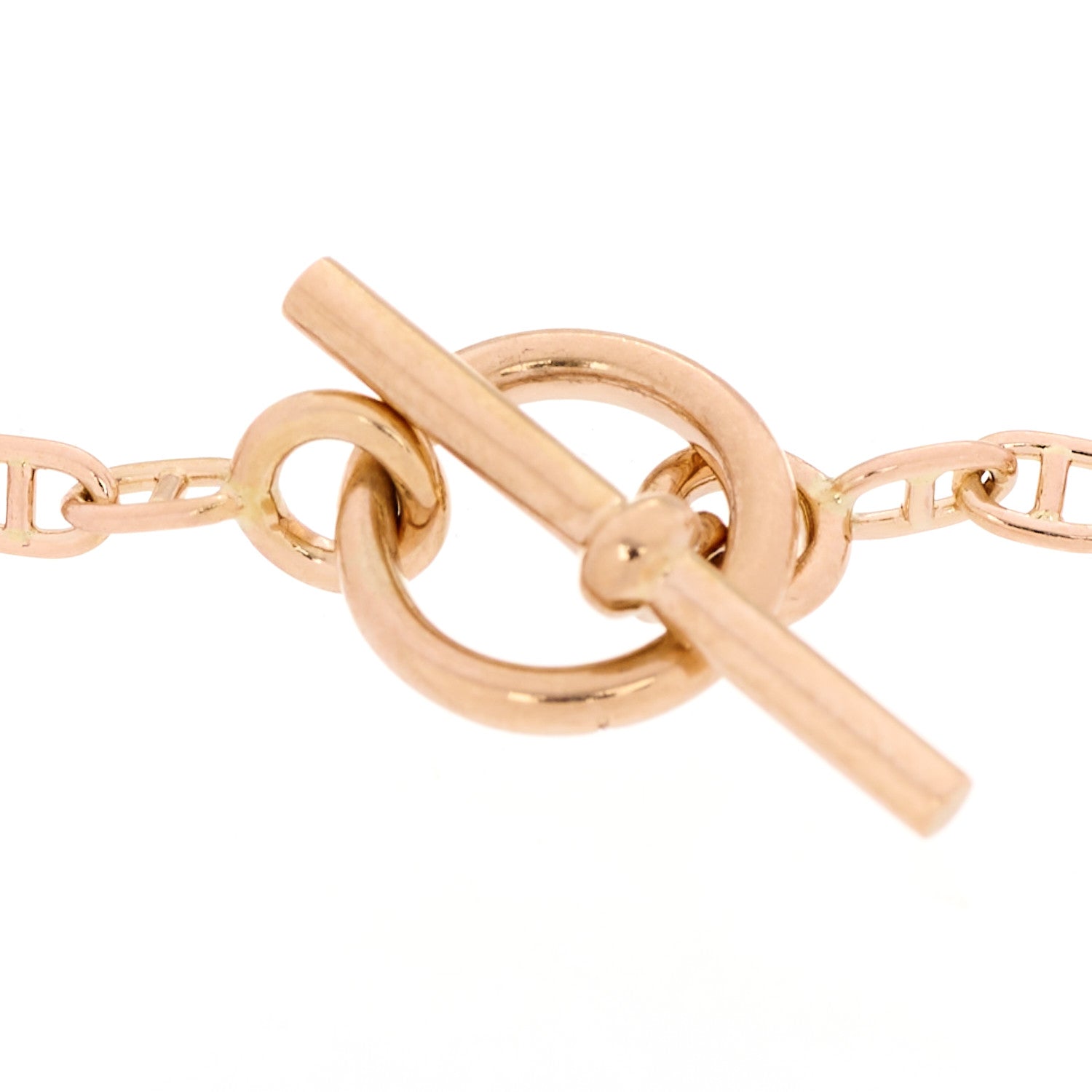 Hermes 18K Rose Gold Diamond PM Farandole Bracelet ST 1730884