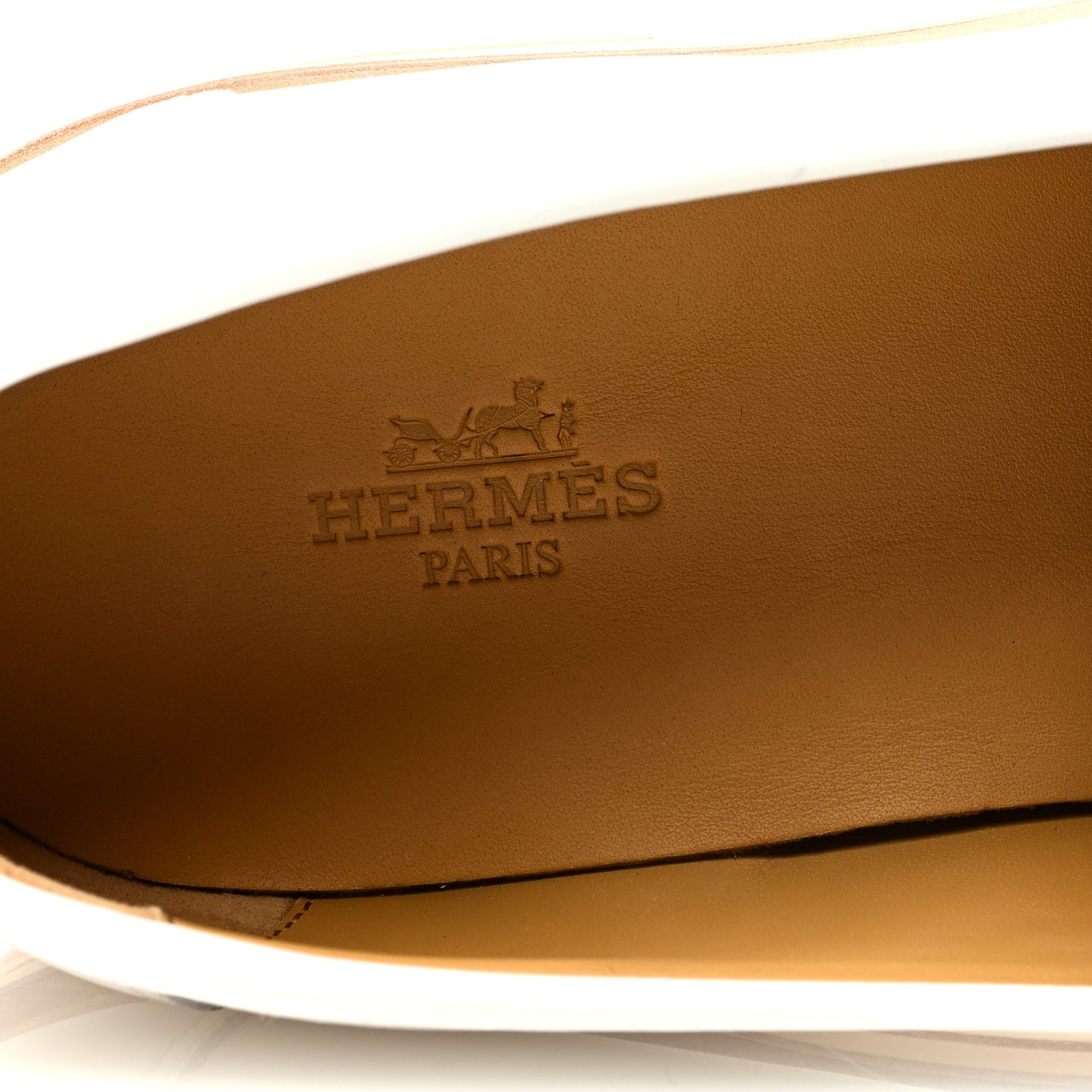 Calfskin Ivy Loafer 39.5 White