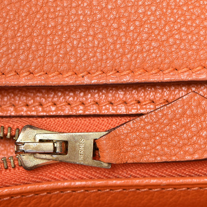Hermes Togo Vibrato Birkin 35 Orange 18 of 37