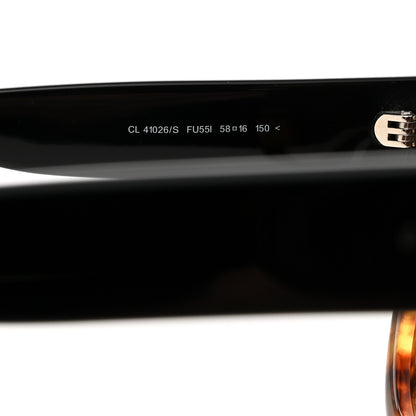 Celine Shadow Sunglasses CL 41026/S Black Havana 5 of 8