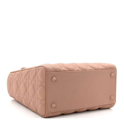 Christian Dior Ultra Matte Calfskin Cannage Medium Lady Dior Beige 4 of 11