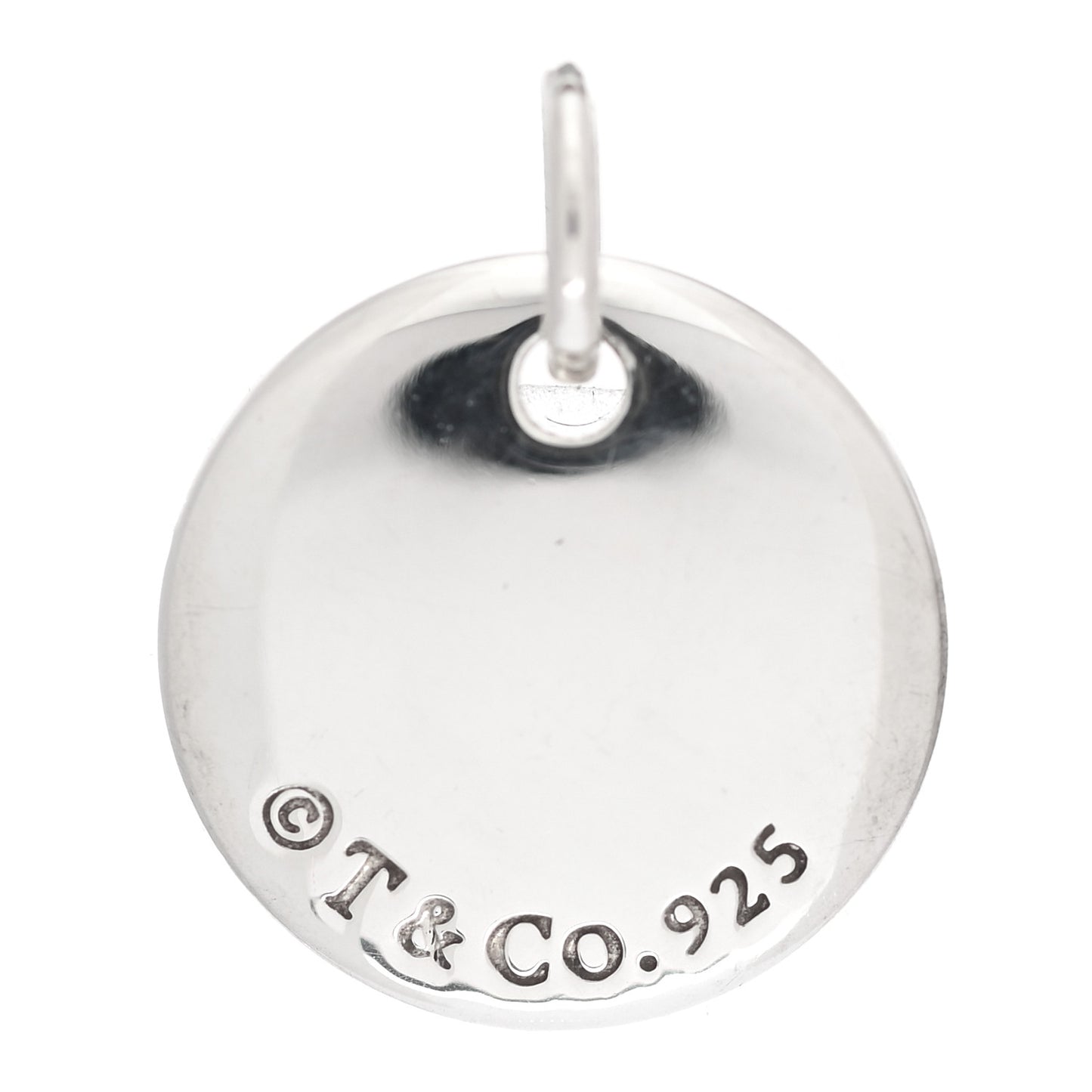 Sterling Silver Letter H Disc Charm