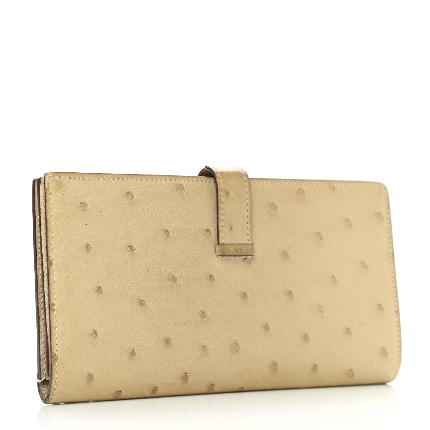 Hermes Ostrich Bearn Gusset Wallet 3 of 10