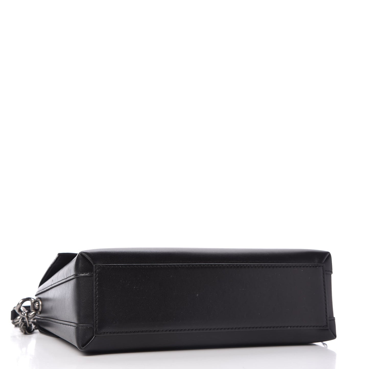 Nappa Crystal Embellished Millennial Rectangular Shoulder Bag Black