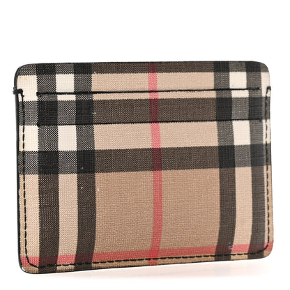 Burberry Vintage Check Calfskin Card Holder Black 3 of 11