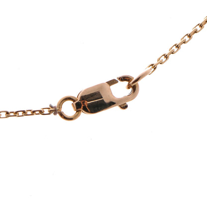 Van Cleef & Arpels 18K Rose Gold Carnelian Sweet Alhambra Pendant Necklace 6 of 7