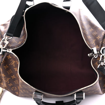 Louis Vuitton Monogram Macassar Keepall Bandouliere 55 4 of 13